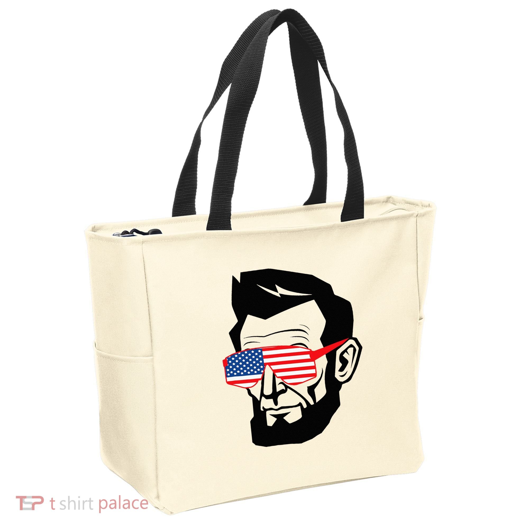 Funny Abraham Abe Lincoln July 4th Funny Tote Bag