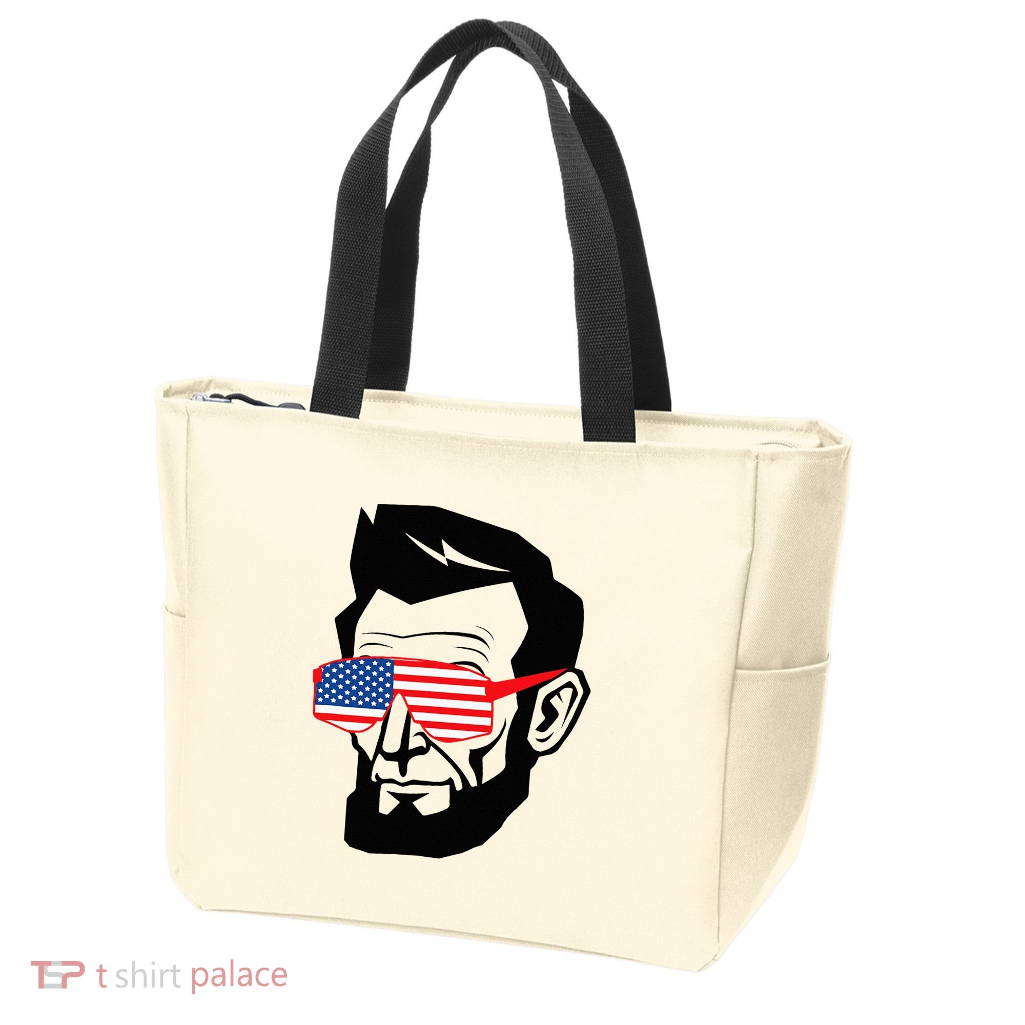 Funny Abraham Abe Lincoln July 4th Funny Tote Bag