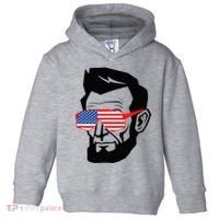 Funny Abraham Abe Lincoln July 4th Funny Toddler Hoodie thumb 0
