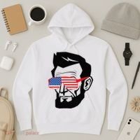 Funny Abraham Abe Lincoln July 4th Funny Hoodie thumb 3