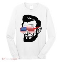 Funny Abraham Abe Lincoln July 4th Funny Long Sleeve Shirt thumb 0