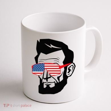 Funny Abraham Abe Lincoln July 4th Funny Coffee Mug back