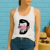 Funny Abraham Abe Lincoln July 4th Funny Women's Tank Top thumb 2