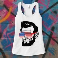 Funny Abraham Abe Lincoln July 4th Funny Women's Tank Top thumb 3