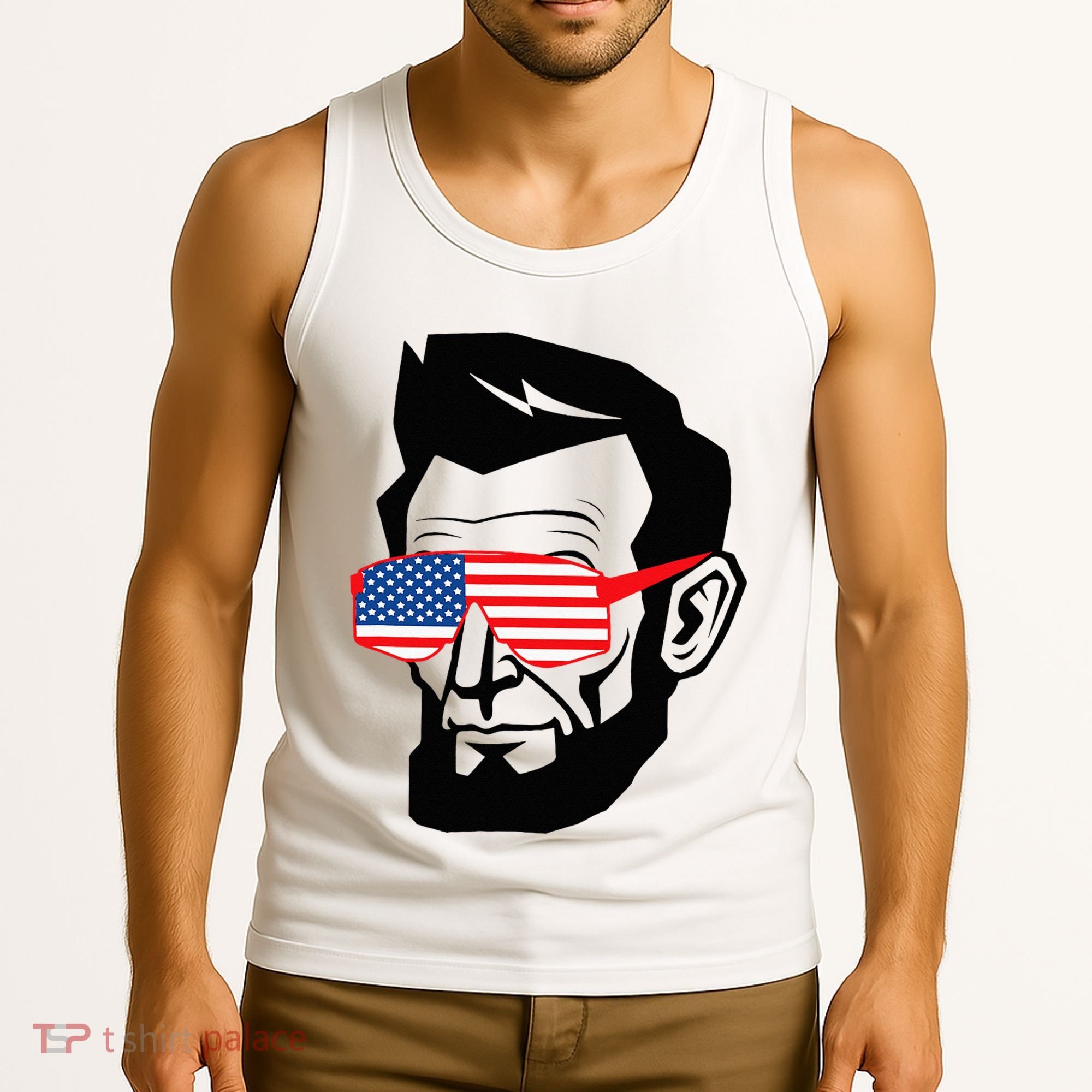 Funny Abraham Abe Lincoln July 4th Funny Tank Top