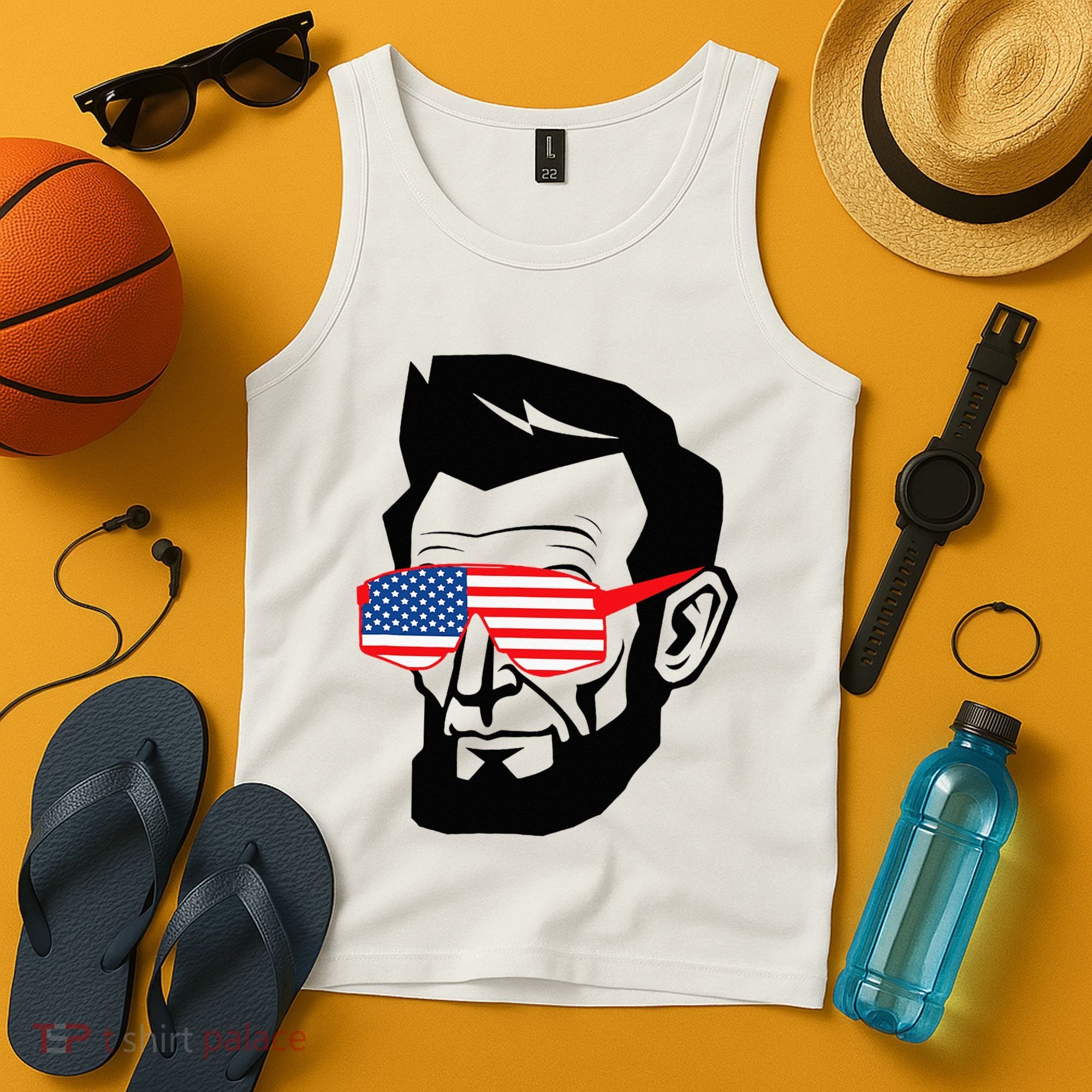 Funny Abraham Abe Lincoln July 4th Funny Tank Top