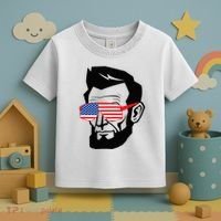 Funny Abraham Abe Lincoln July 4th Funny Toddler T-Shirt thumb 3