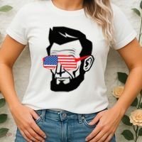 Funny Abraham Abe Lincoln July 4th Funny Women's T-Shirt thumb 2
