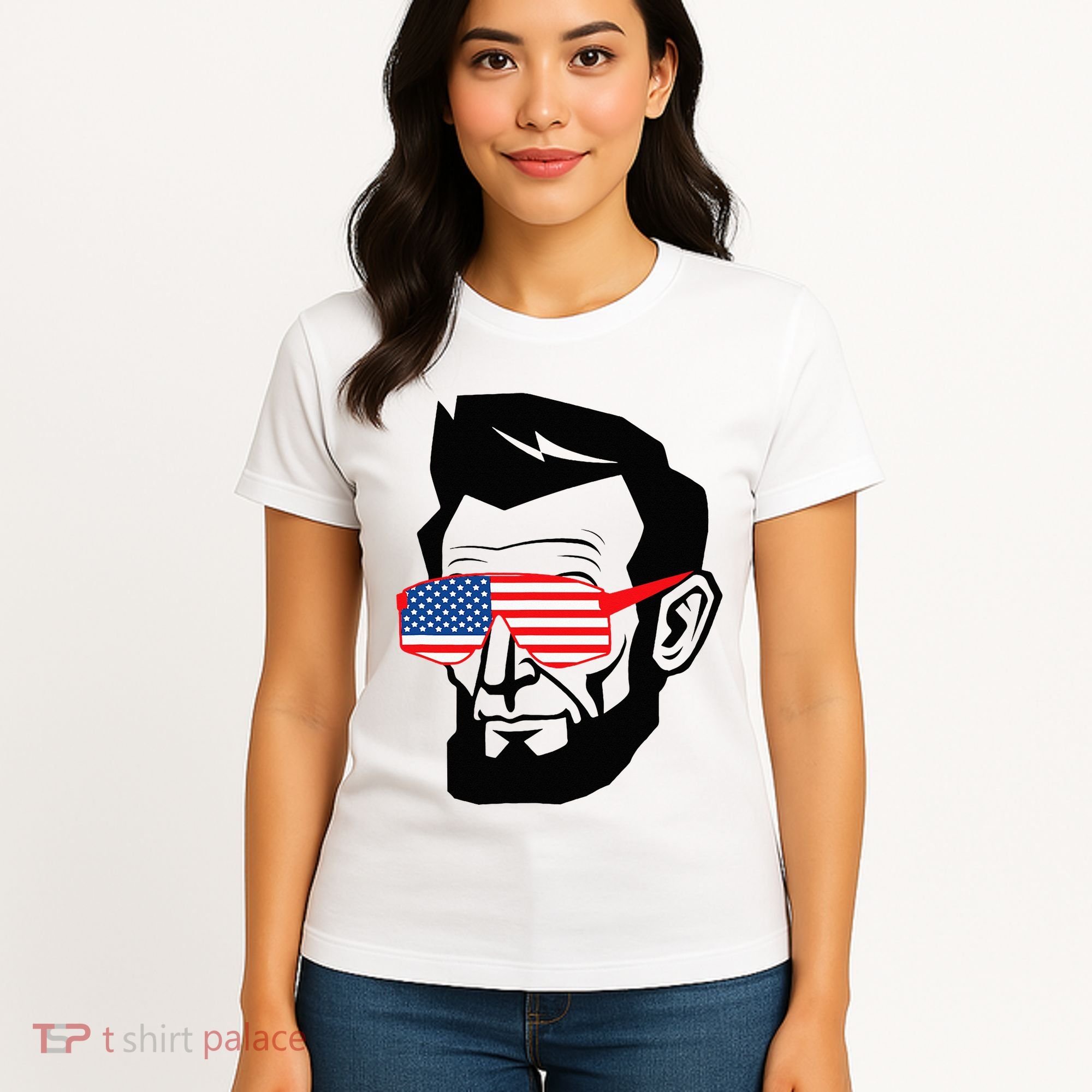 Funny Abraham Abe Lincoln July 4th Funny Women's T-Shirt