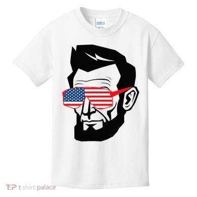 Funny Abraham Abe Lincoln July 4th Funny Kids T-Shirt