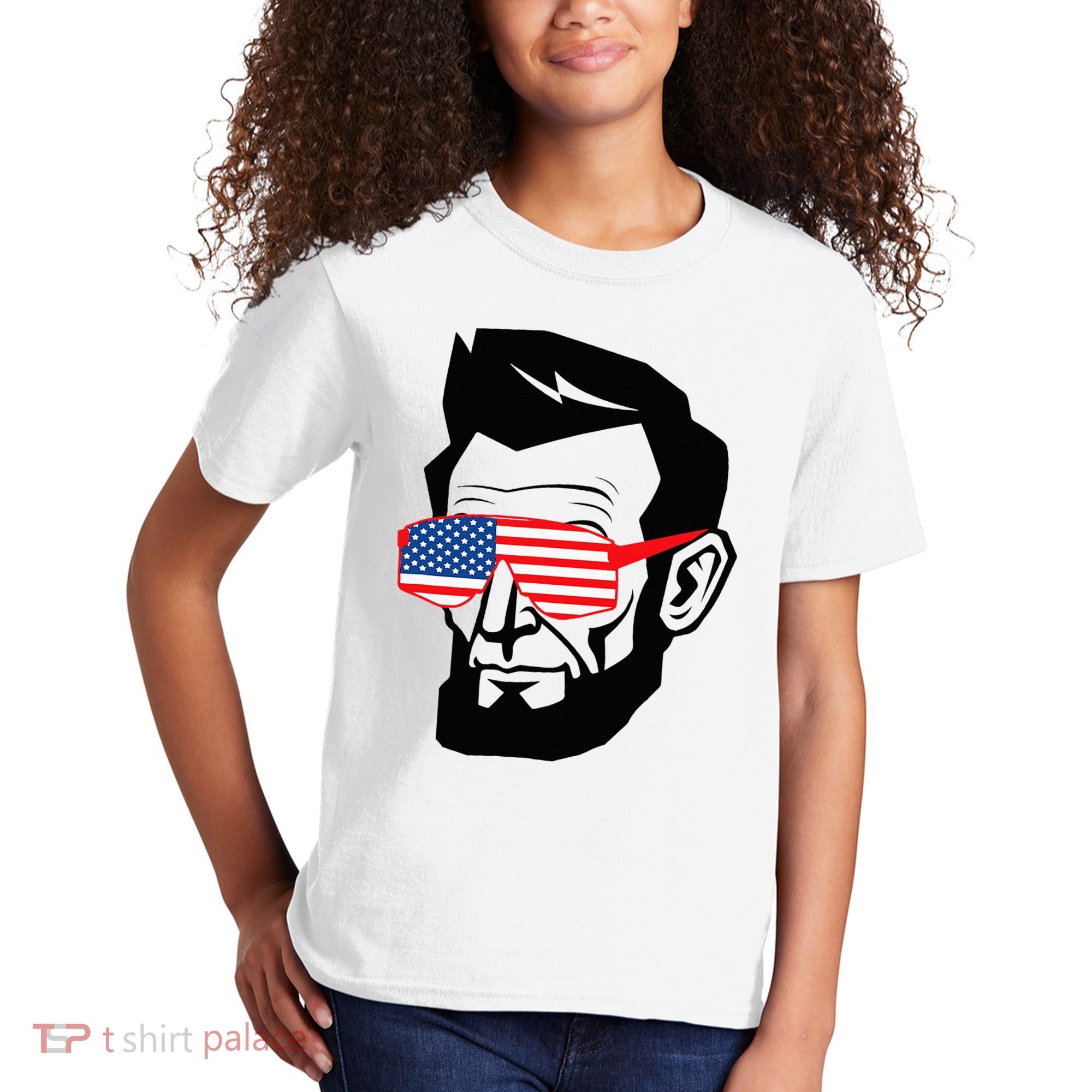 Funny Abraham Abe Lincoln July 4th Funny Kids T-Shirt