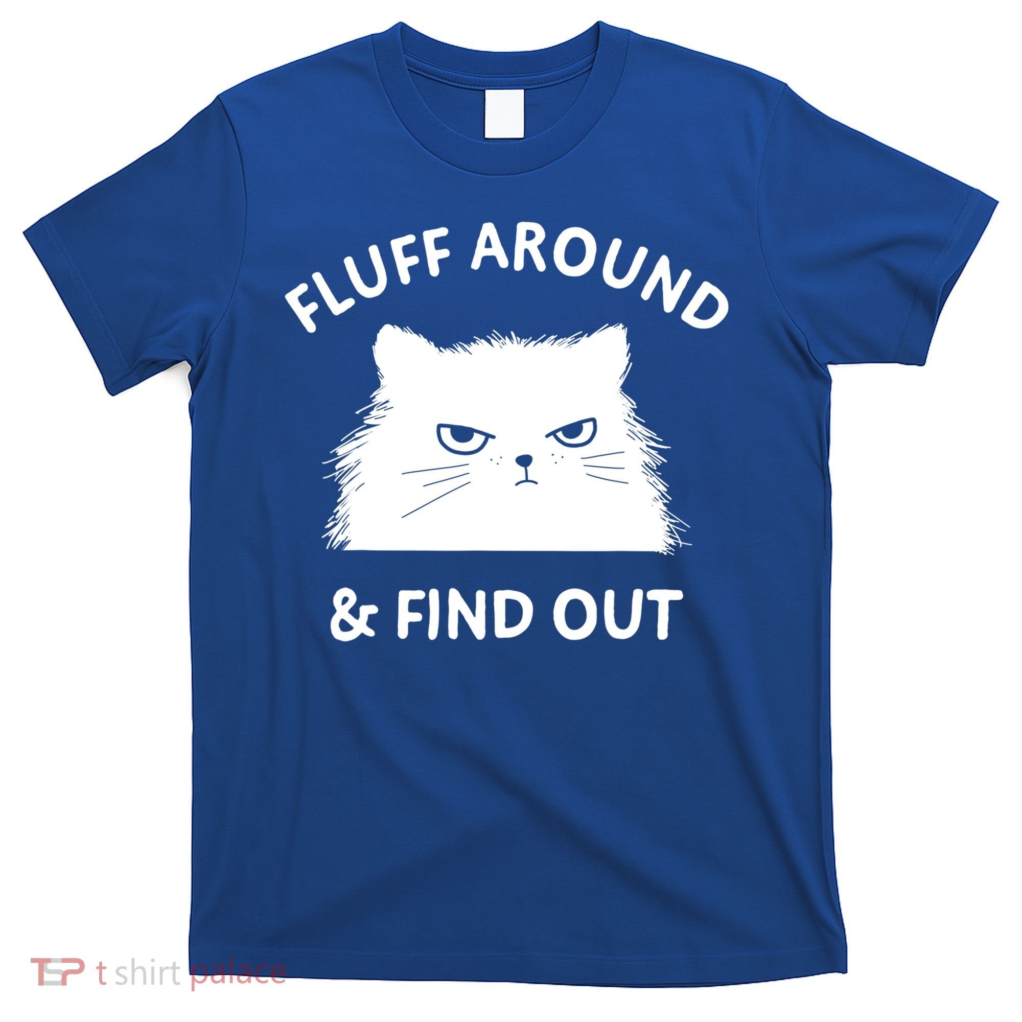Fluff Around And Find Out Funny Cat Adult Humor Cool Gift T-Shirt