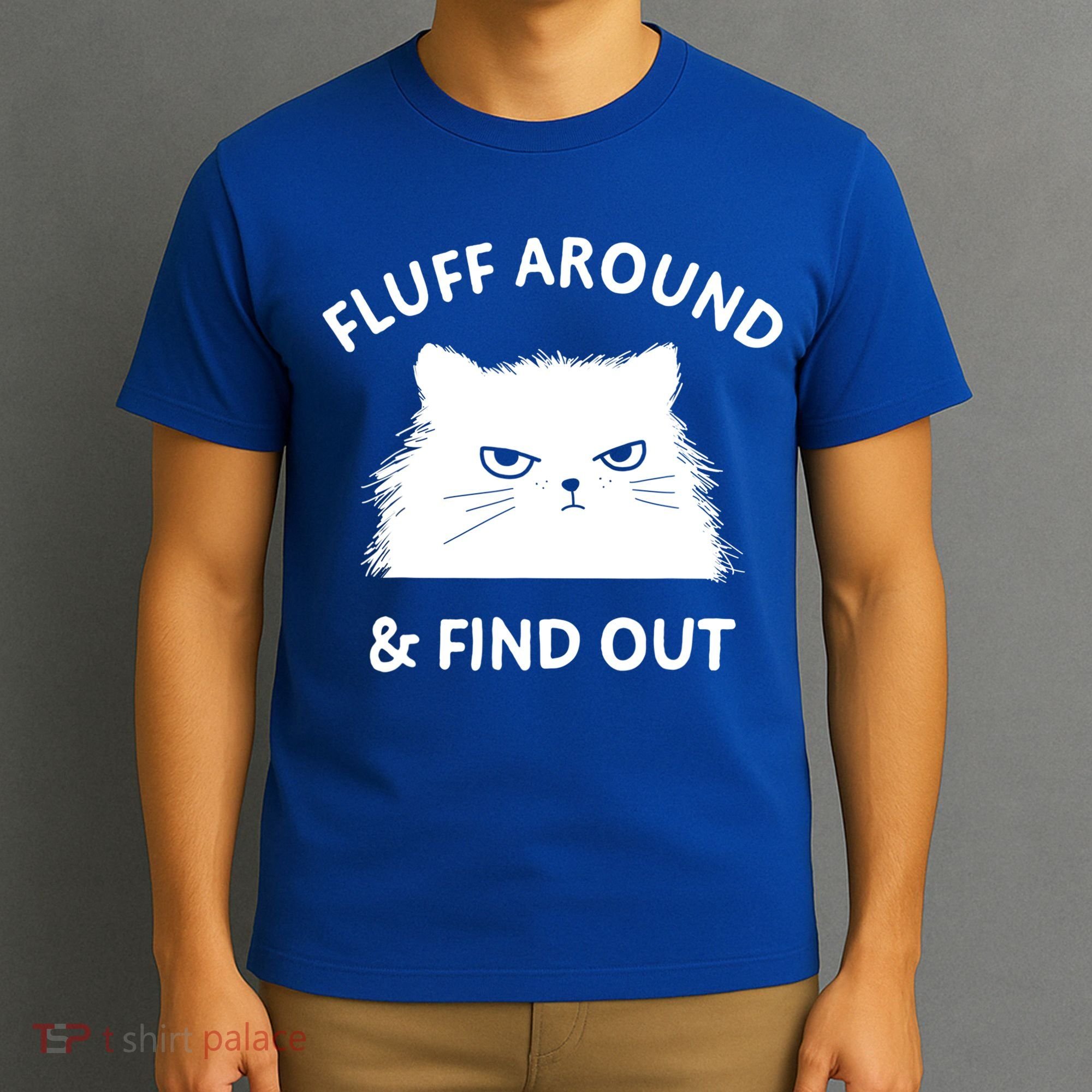 Fluff Around And Find Out Funny Cat Adult Humor Cool Gift T-Shirt