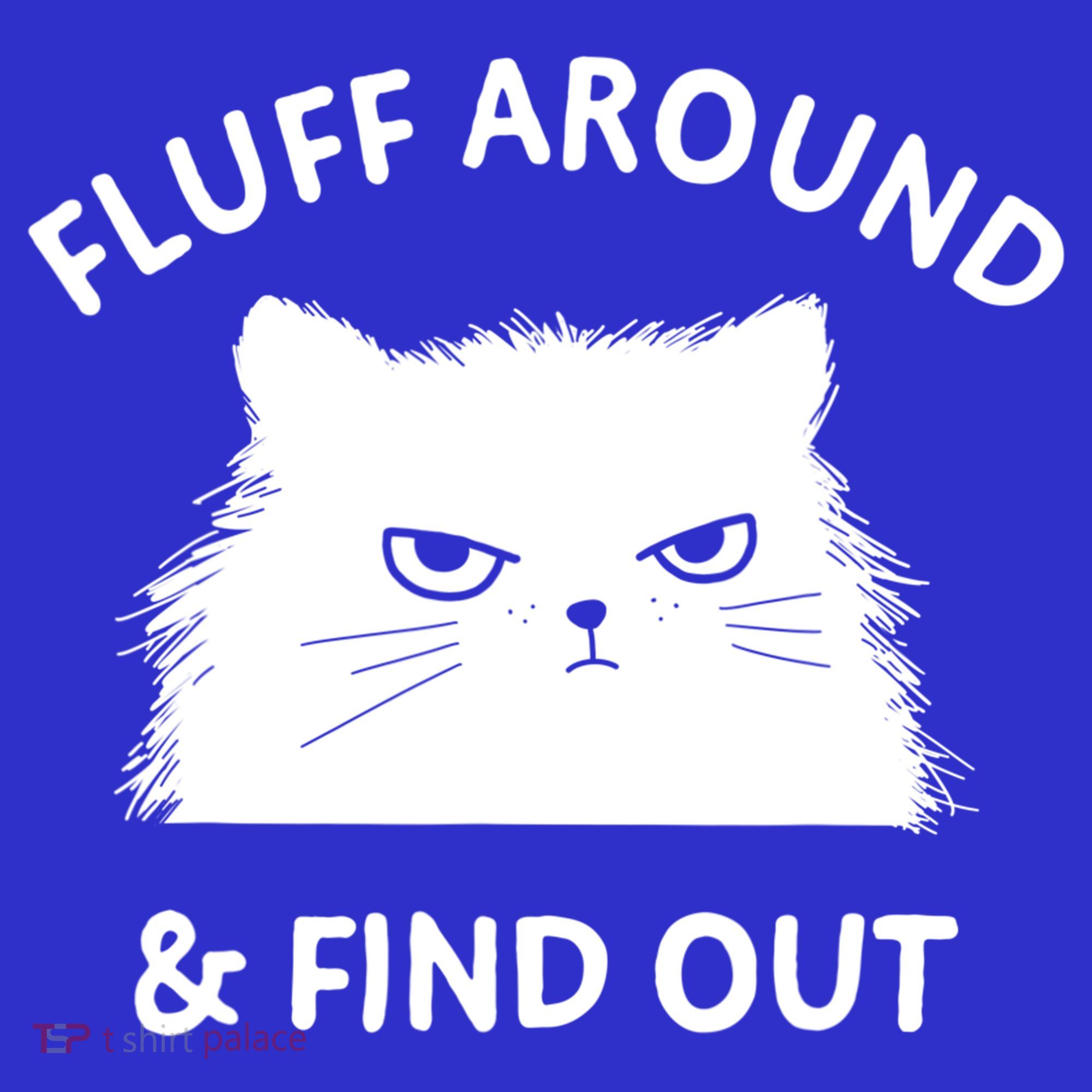 Fluff Around And Find Out Funny Cat Adult Humor Cool Gift Women's Tank Top