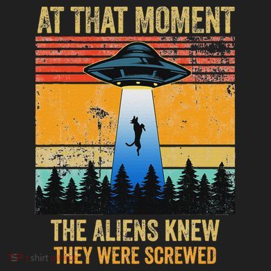 Funny Alien Abduction Malinois Dutch Shepherd Ufo Uap Dog Comfort Colors Heavyweight Long Sleeve T-Shirt
