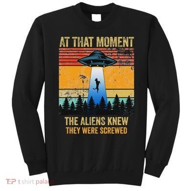 Funny Alien Abduction Malinois Dutch Shepherd Ufo Uap Dog Sweatshirt