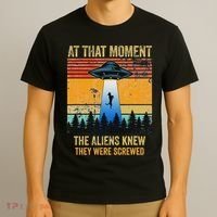Funny Alien Abduction Malinois Dutch Shepherd Ufo Uap Dog T-Shirt thumb 3