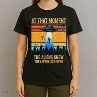 Funny Alien Abduction Malinois Dutch Shepherd Ufo Uap Dog T-Shirt thumb 4