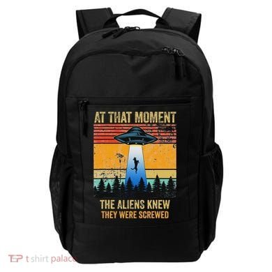 Funny Alien Abduction Malinois Dutch Shepherd Ufo Uap Dog Backpack