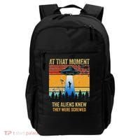 Funny Alien Abduction Malinois Dutch Shepherd Ufo Uap Dog Backpack thumb 0