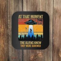 Funny Alien Abduction Malinois Dutch Shepherd Ufo Uap Dog Coaster thumb 0