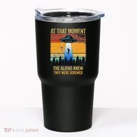 Funny Alien Abduction Malinois Dutch Shepherd Ufo Uap Dog Tumbler thumb 0