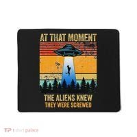 Funny Alien Abduction Malinois Dutch Shepherd Ufo Uap Dog Mousepad thumb 0