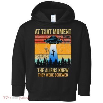 Funny Alien Abduction Malinois Dutch Shepherd Ufo Uap Dog Toddler Hoodie