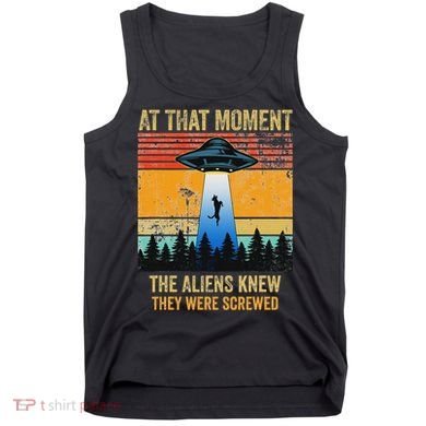 Funny Alien Abduction Malinois Dutch Shepherd Ufo Uap Dog Tank Top