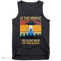Funny Alien Abduction Malinois Dutch Shepherd Ufo Uap Dog Tank Top thumb 0