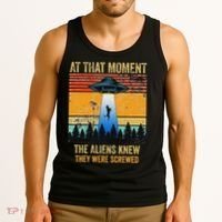 Funny Alien Abduction Malinois Dutch Shepherd Ufo Uap Dog Tank Top thumb 3
