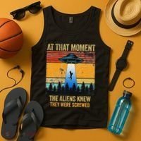 Funny Alien Abduction Malinois Dutch Shepherd Ufo Uap Dog Tank Top thumb 4
