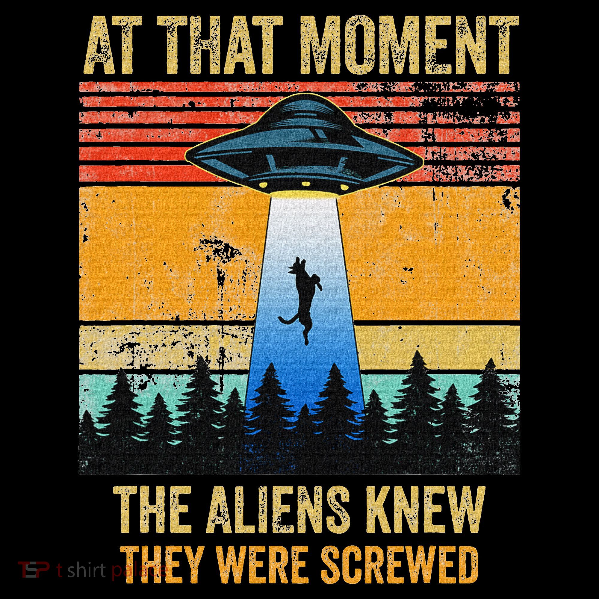 Funny Alien Abduction Malinois Dutch Shepherd Ufo Uap Dog Kids Sweatshirt