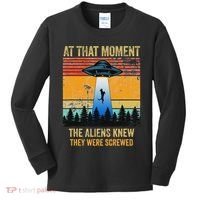 Funny Alien Abduction Malinois Dutch Shepherd Ufo Uap Dog Kids Long Sleeve Shirt thumb 0