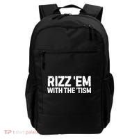 Funny Autism Autistic Funny Gift Rizz Em With The Tism Gift Backpack thumb 0