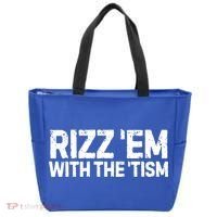 Funny Autism Autistic Funny Gift Rizz Em With The Tism Gift Tote Bag thumb 0
