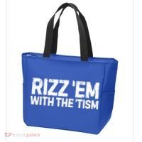 Funny Autism Autistic Funny Gift Rizz Em With The Tism Gift Tote Bag thumb 3