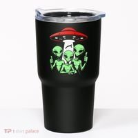 Funny Alien Abduction Selfie Alien Vacation Fishing Trip Tumbler thumb 0