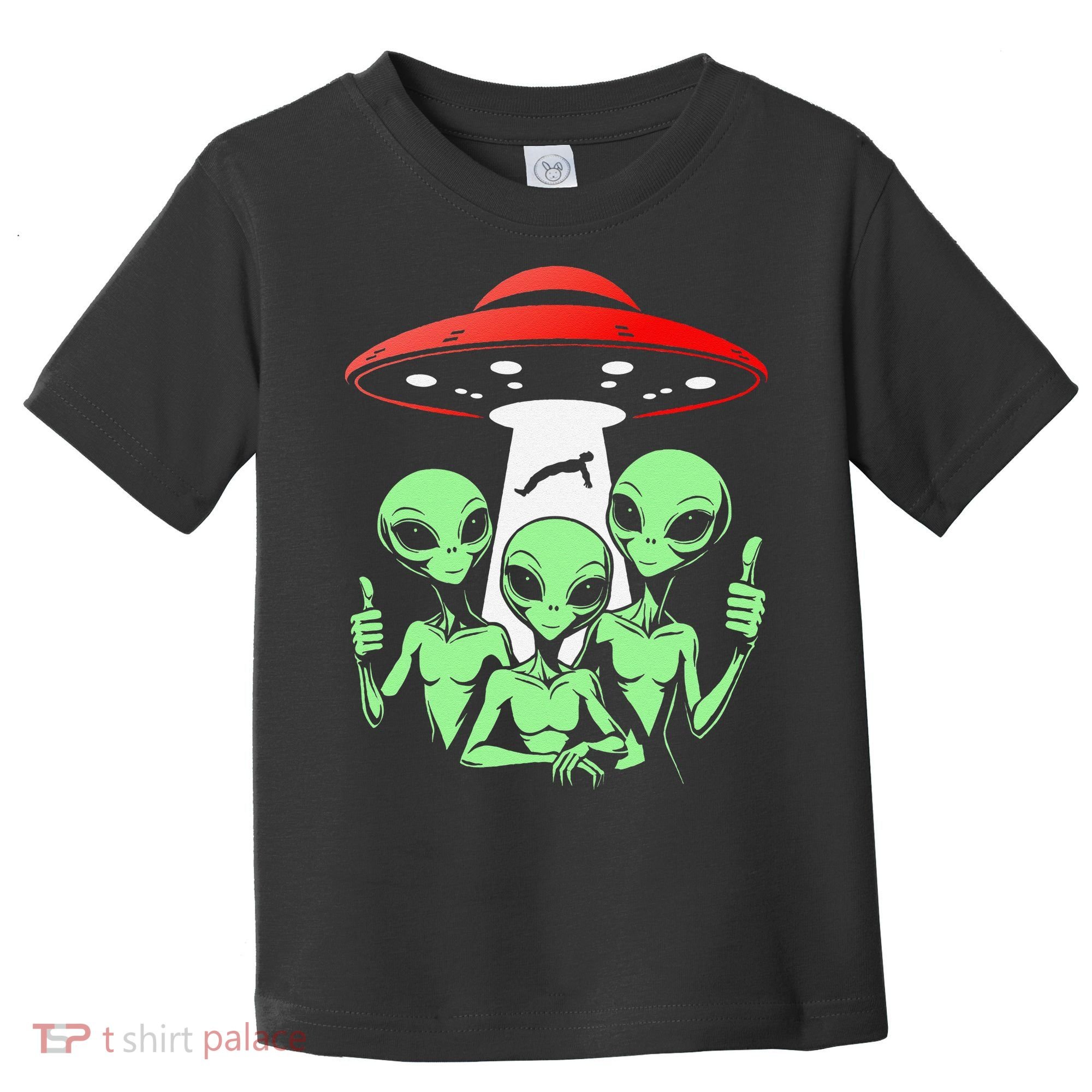 Funny Alien Abduction Selfie Alien Vacation Fishing Trip Toddler T-Shirt