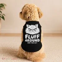 Fluff Around And Find Out Cat Doggie Tank thumb 2
