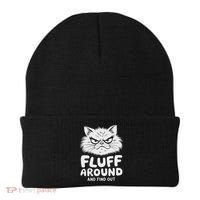 Fluff Around And Find Out Cat Beanie thumb 0