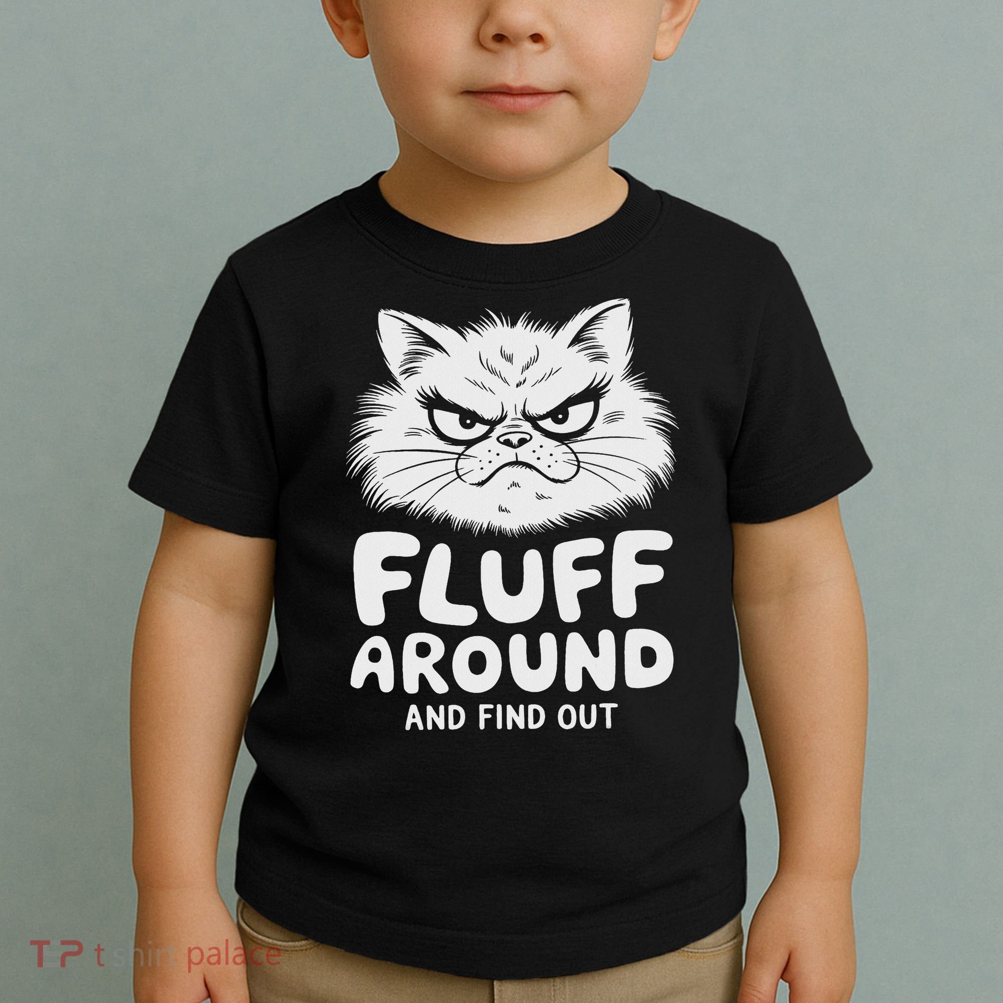 Fluff Around And Find Out Cat Toddler T-Shirt