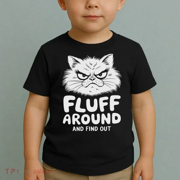 Fluff Around And Find Out Cat Toddler T-Shirt