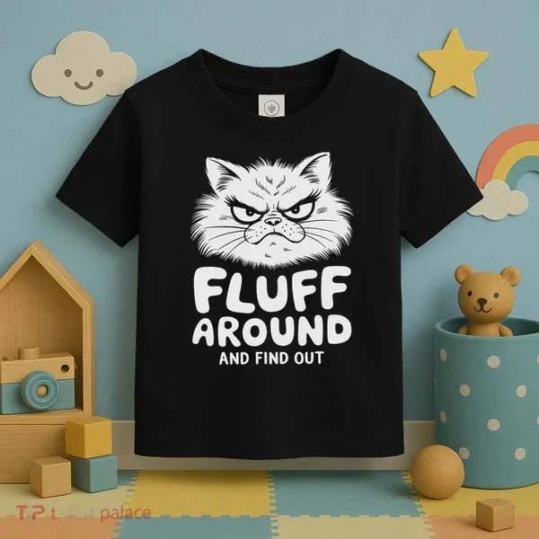 Fluff Around And Find Out Cat Toddler T-Shirt