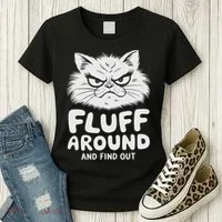 Fluff Around And Find Out Cat Women's T-Shirt thumb 3