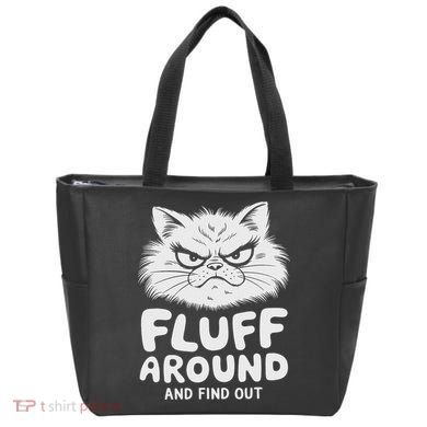 Fluff Around And Find Out Cat Tote Bag
