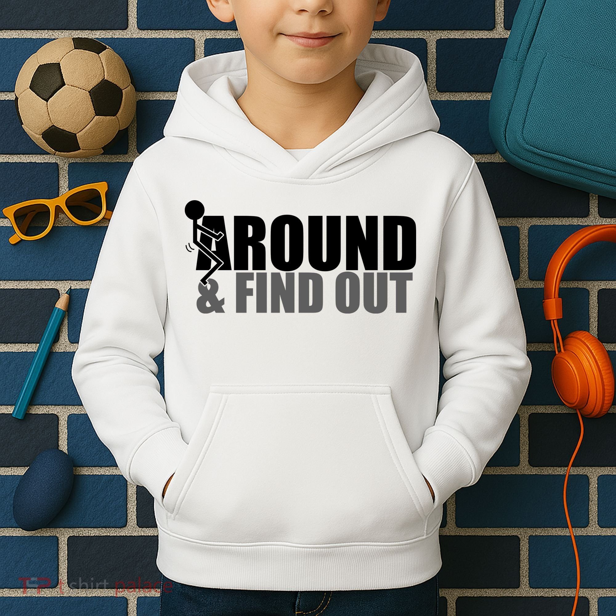 F Around And Find Out Funny Kids Hoodie