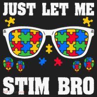 Funny Autism Awareness Just Let Me Stim Bro Beanie thumb 2