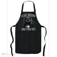 Fluff Around And Find Out Funny Cat Adult Humor Apron thumb 0