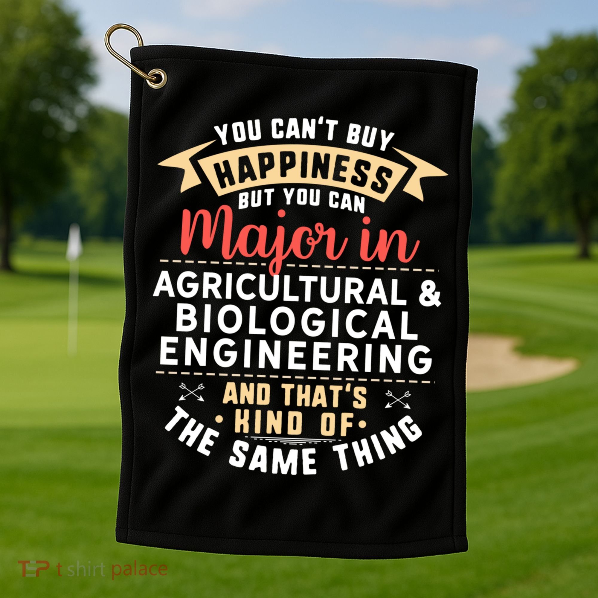 Funny Agricultural And Biological Engineering Major Student Cool Gift Golf Towel